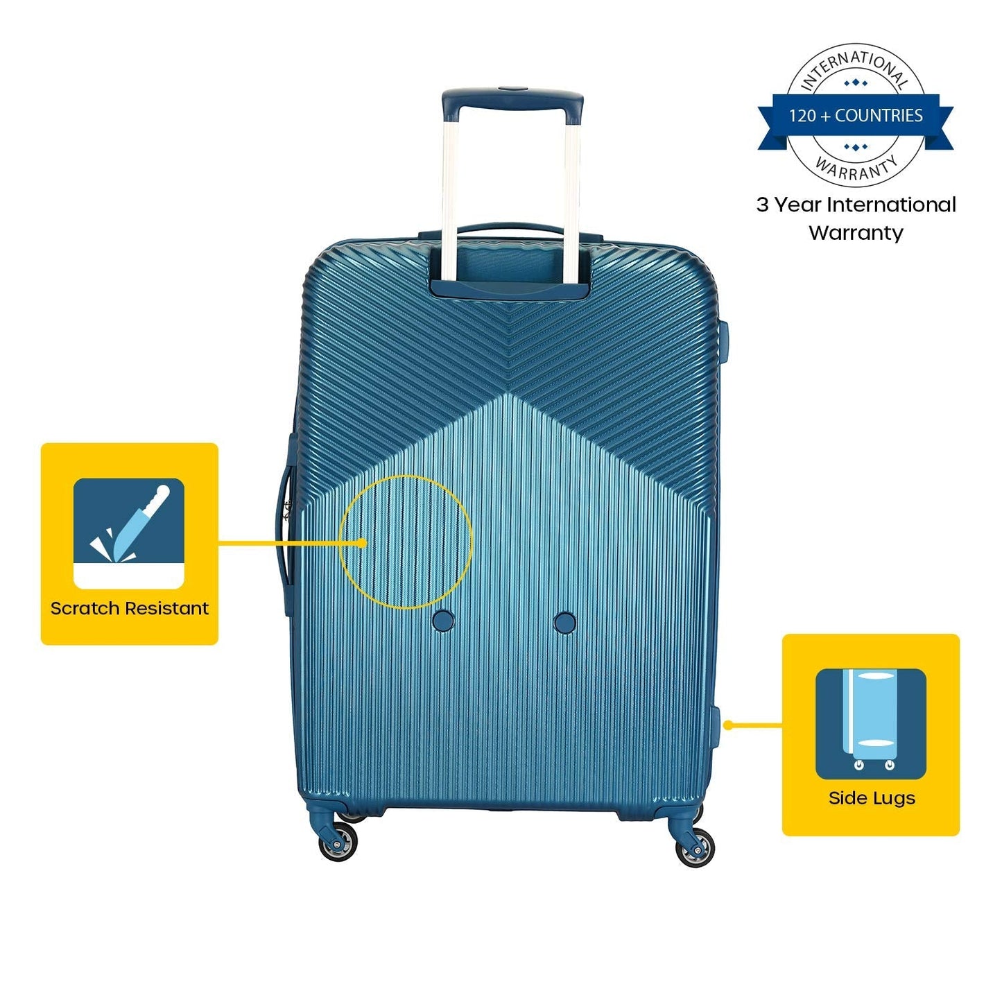 American Tourister Georgia Polycarbonate Moonlight Blue Hardsided Luggage Set (FS3 (0) 21 004)
