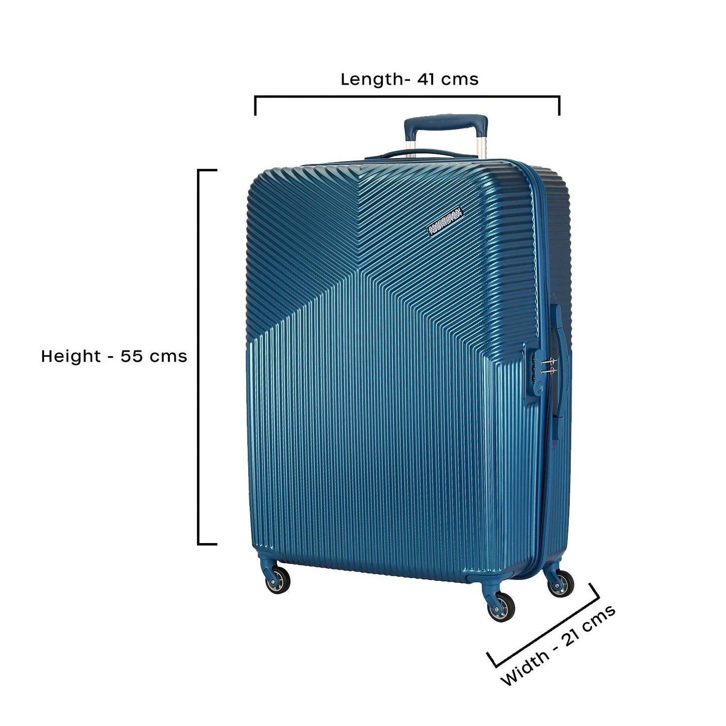 American Tourister Georgia Polycarbonate Moonlight Blue Hardsided Luggage Set (FS3 (0) 21 004)