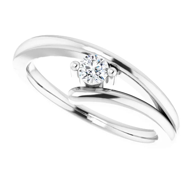 Sterling Silver Imitation White Cubic Zirconia Ring