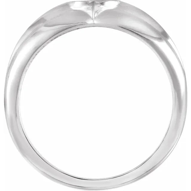 Sterling Silver Cross Anchor Ring