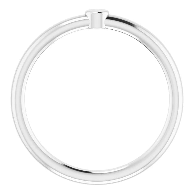 Sterling Silver 1-Circle Engravable Family Ring