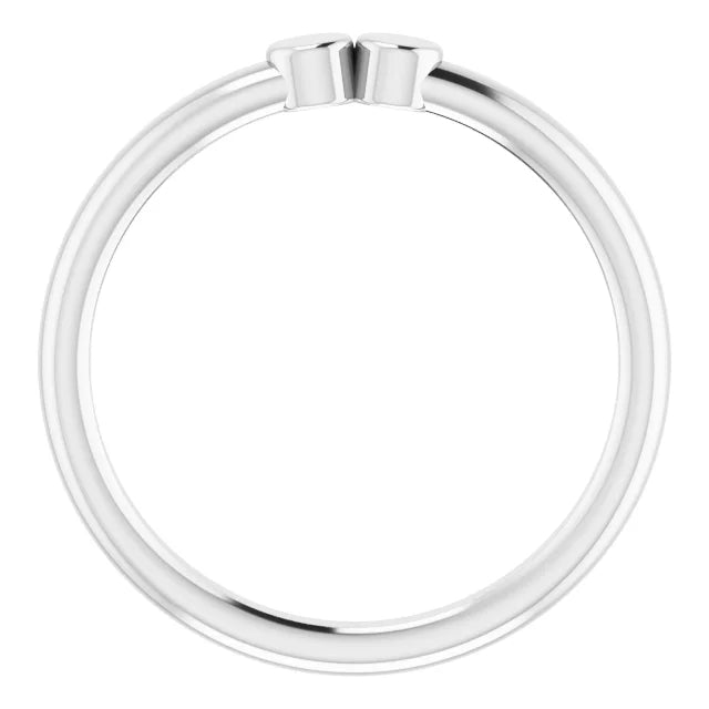 Sterling Silver 2-Circle Engravable Family Ring