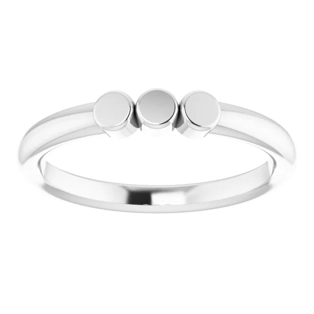 Sterling Silver 3-Circle Engravable Family Ring