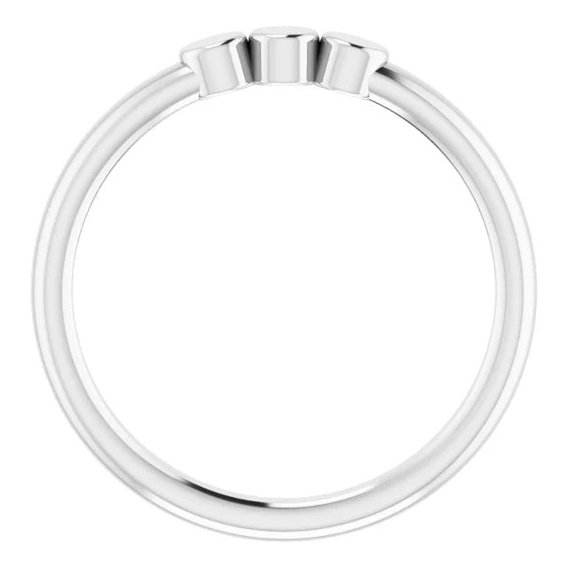 Sterling Silver 3-Circle Engravable Family Ring