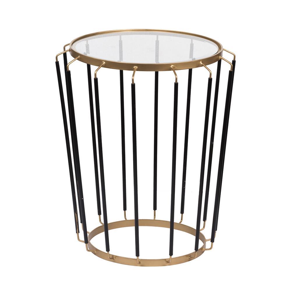A&B Home Caged Metal Accent Table