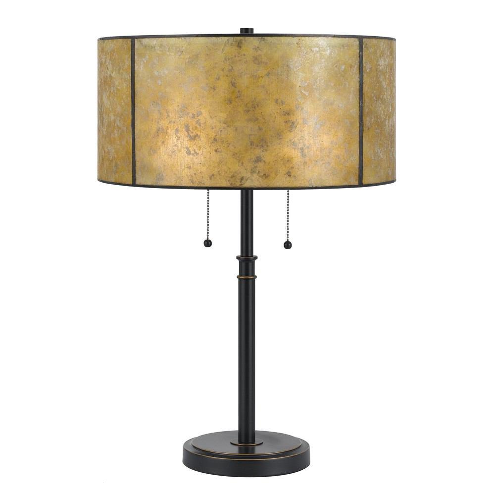 Cal Lighting BO-2615TB 60W X 2 Mica Table Lamp