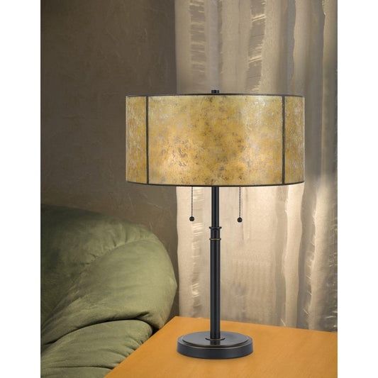 Cal Lighting BO-2615TB 60W X 2 Mica Table Lamp