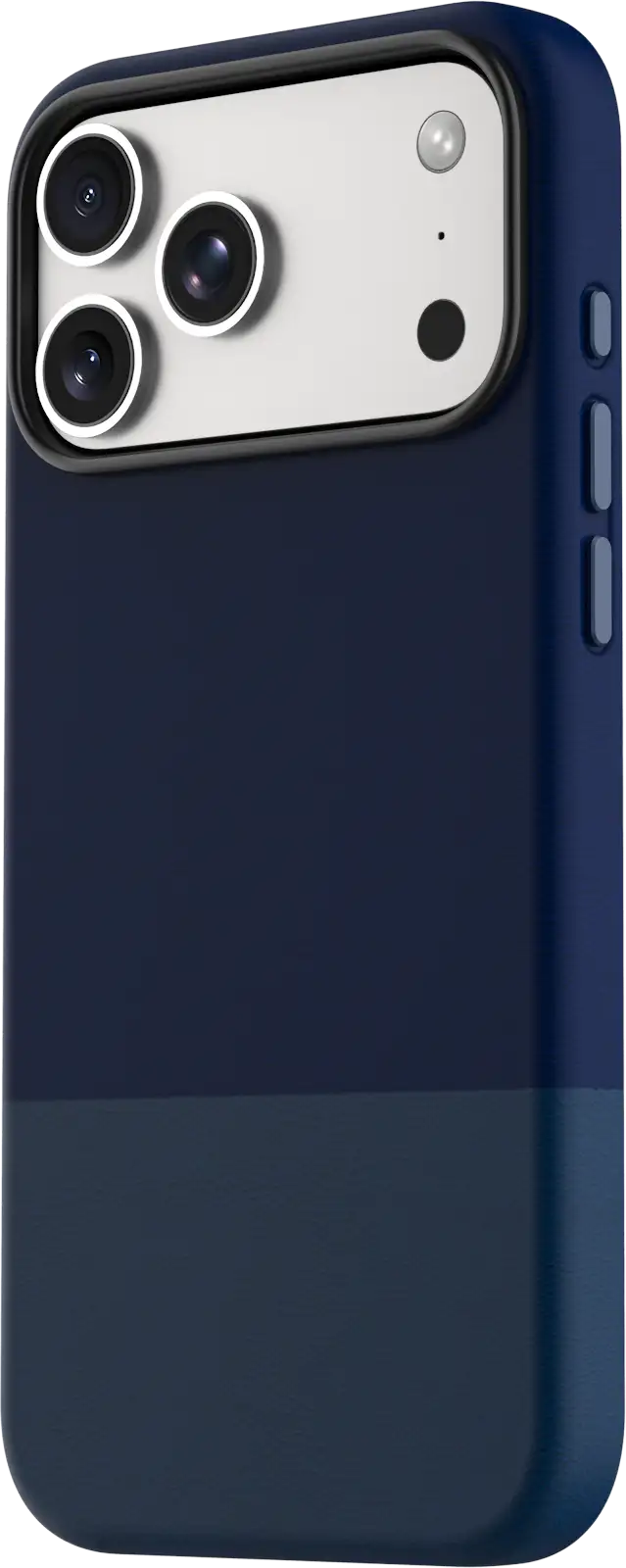TEKNE DualTone Vegan Leather Case for iPhone 17  Pro Max-Blue