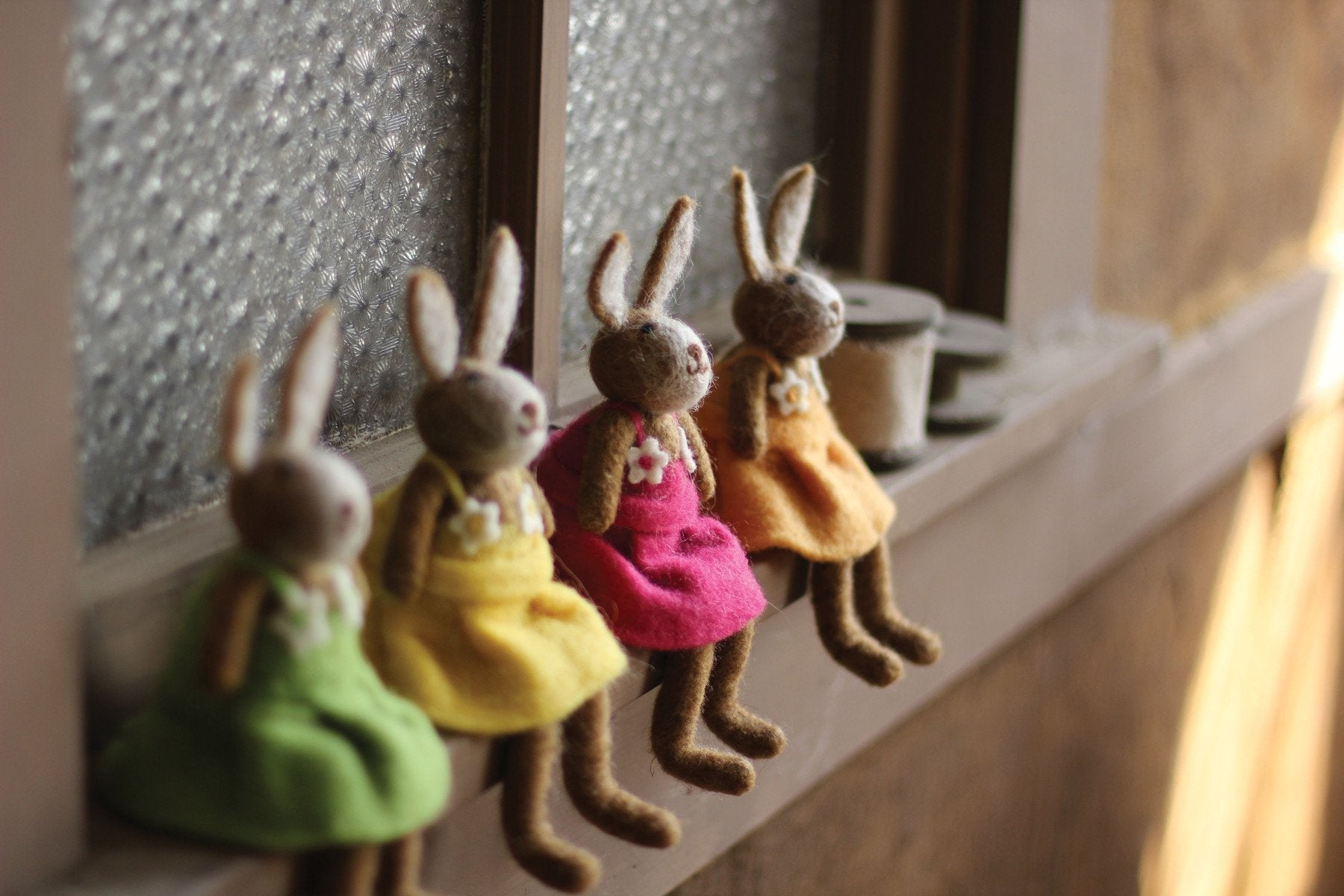 Kalalou Felt Rabbits - Set Of 4