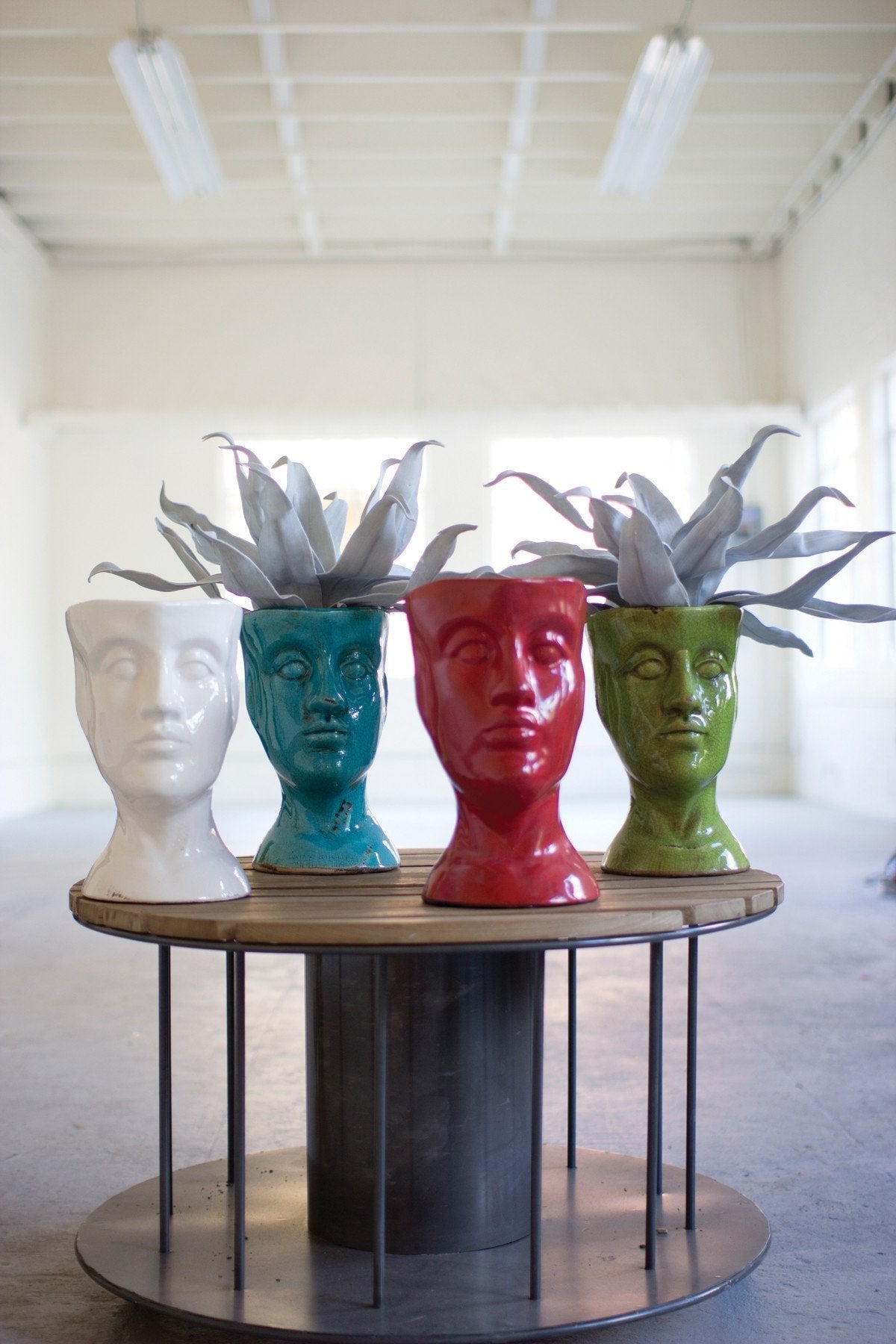 Kalalou Ceramic Head Planter