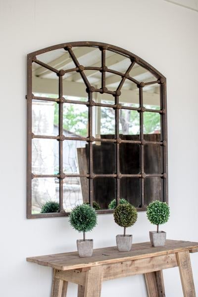 Kalalou Arched Iron Mirror