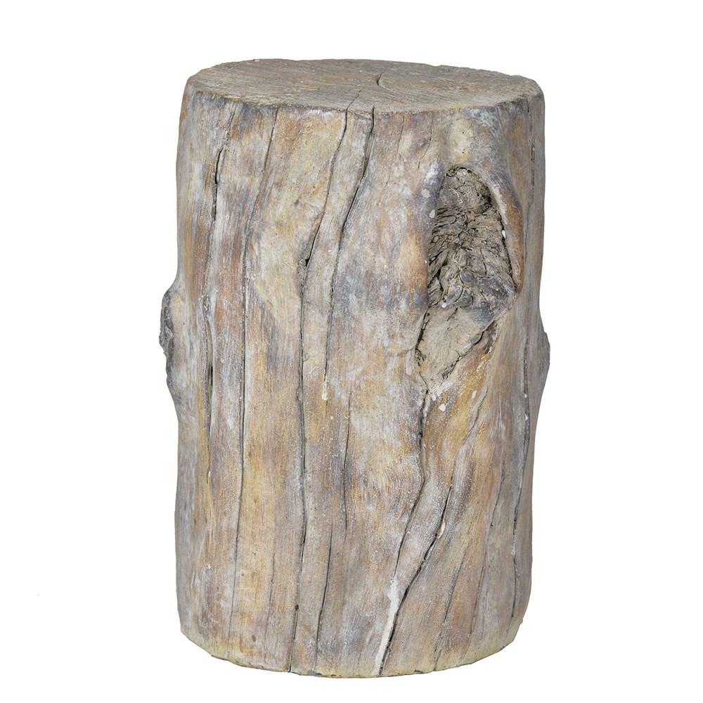 A&B Home Cement Faxu Bark Stool - D1626