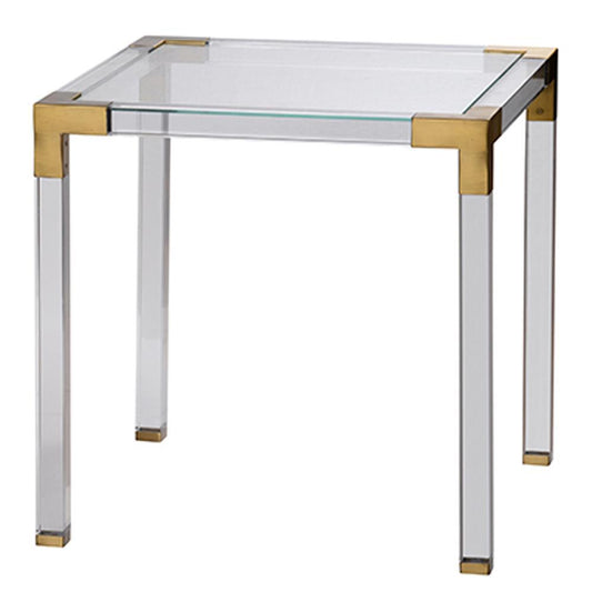 A&B Home  24" Bedford Square Side Table