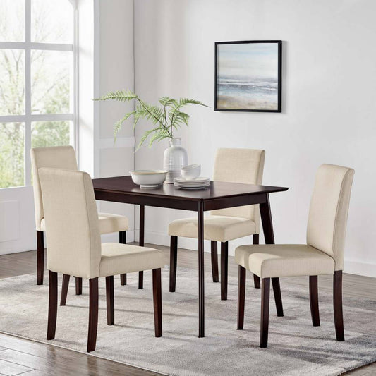 Modway Prosper 5 Piece Upholstered Fabric Dining Set - EEI-41791