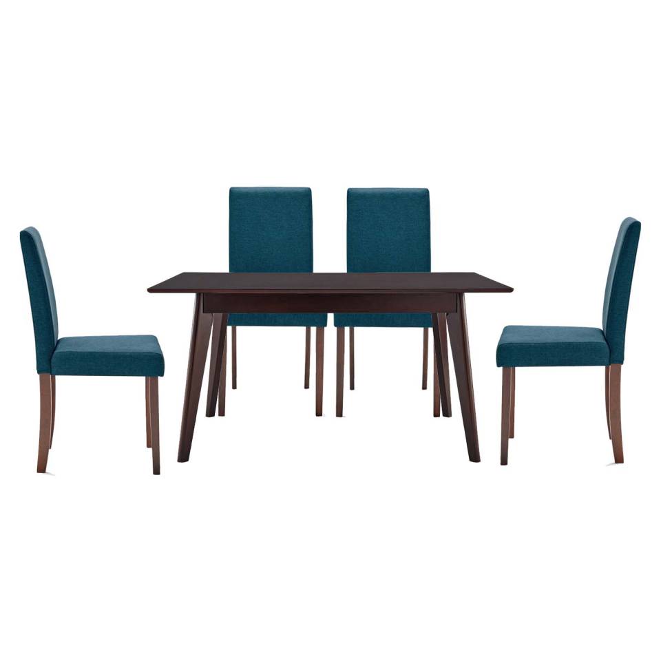 Modway Prosper 5 Piece Upholstered Fabric Dining Set | Dining Sets | Modishstore-10