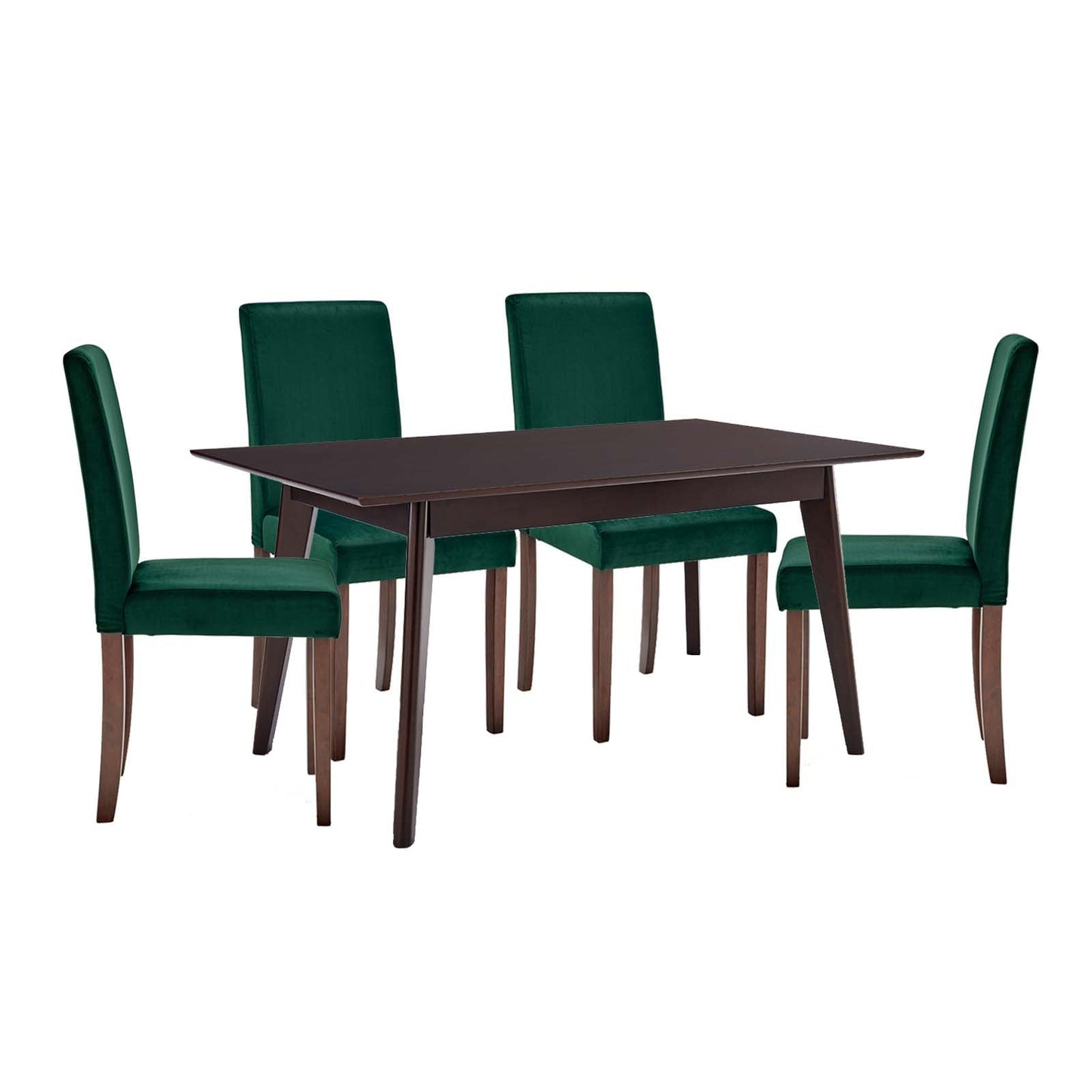 Prosper 5 Piece Upholstered Velvet Dining Set By Modway | Dining Sets | Modishstore-2