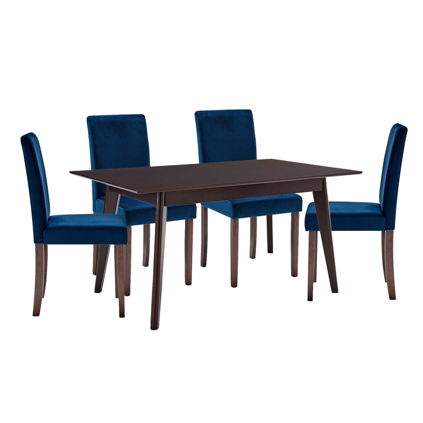 Prosper 5 Piece Upholstered Velvet Dining Set By Modway | Dining Sets | Modishstore-12