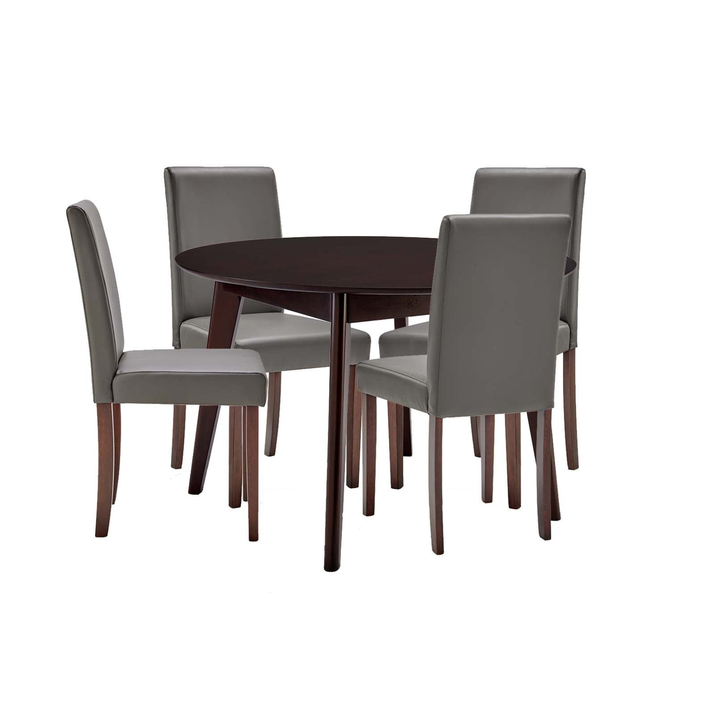Prosper 5 Piece Faux Leather Dining Set By Modway | Dining Sets | Modishstore-7