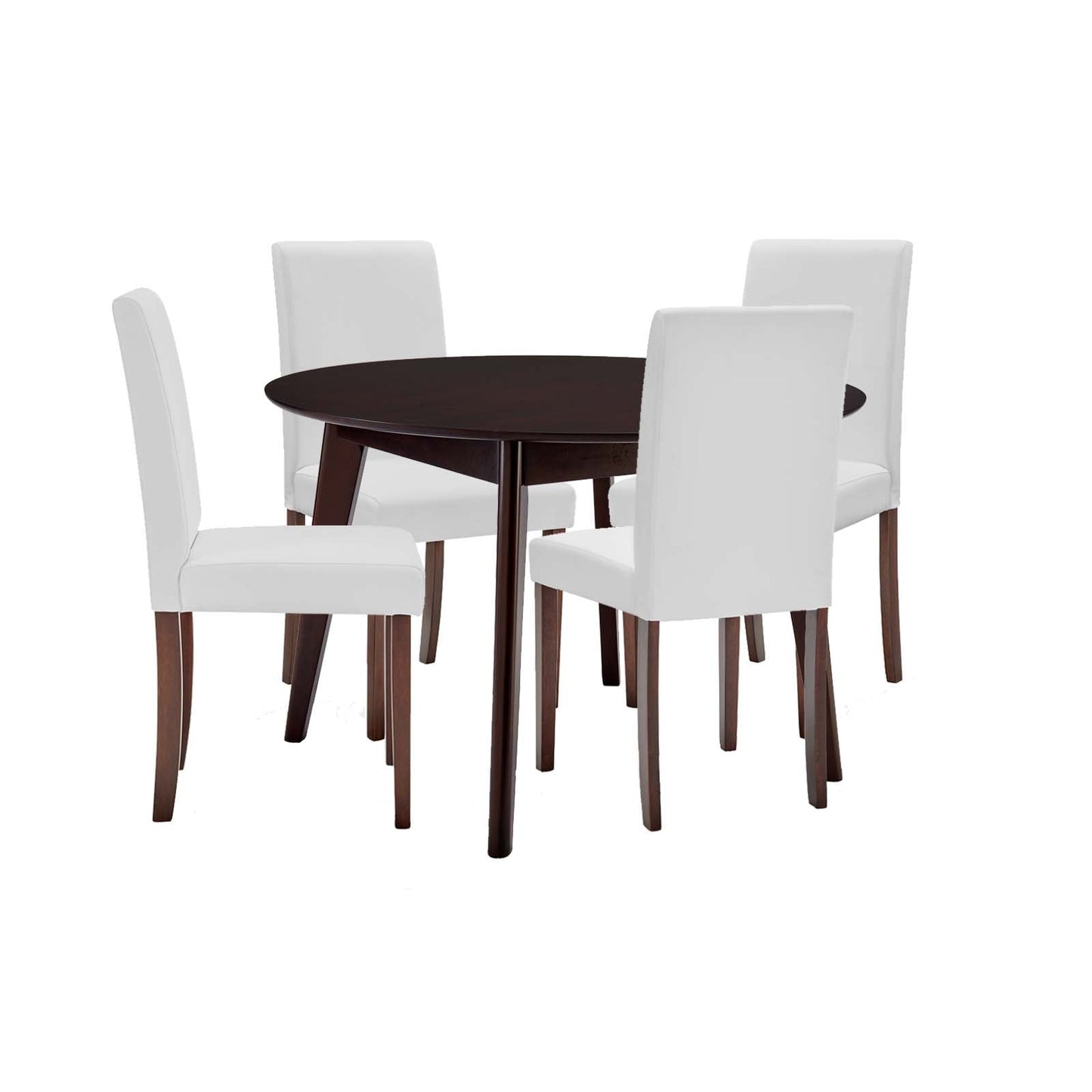 Prosper 5 Piece Faux Leather Dining Set By Modway | Dining Sets | Modishstore-17