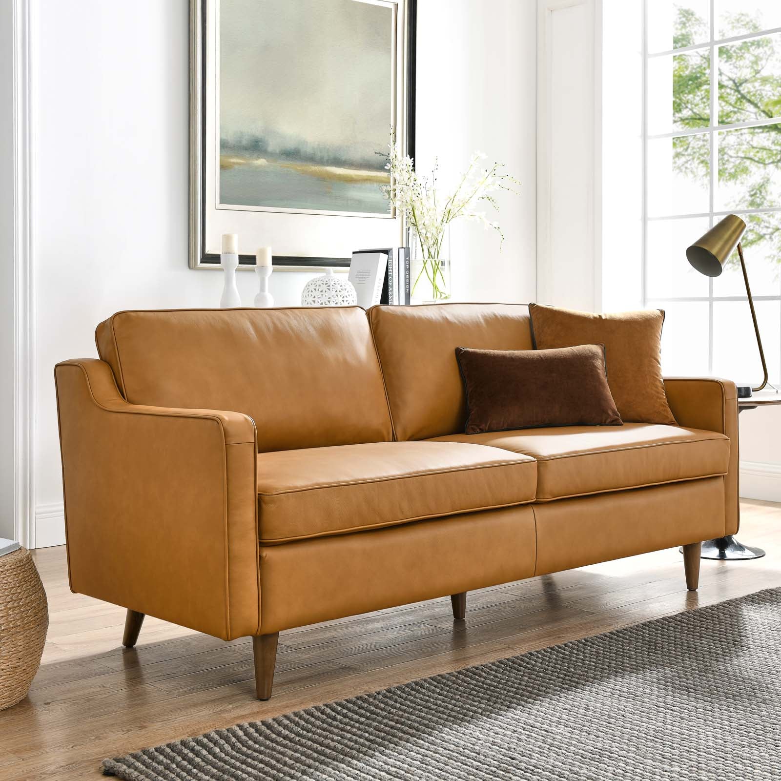 Impart Genuine Leather Sofa By Modway | Sofas | Modishstore-16