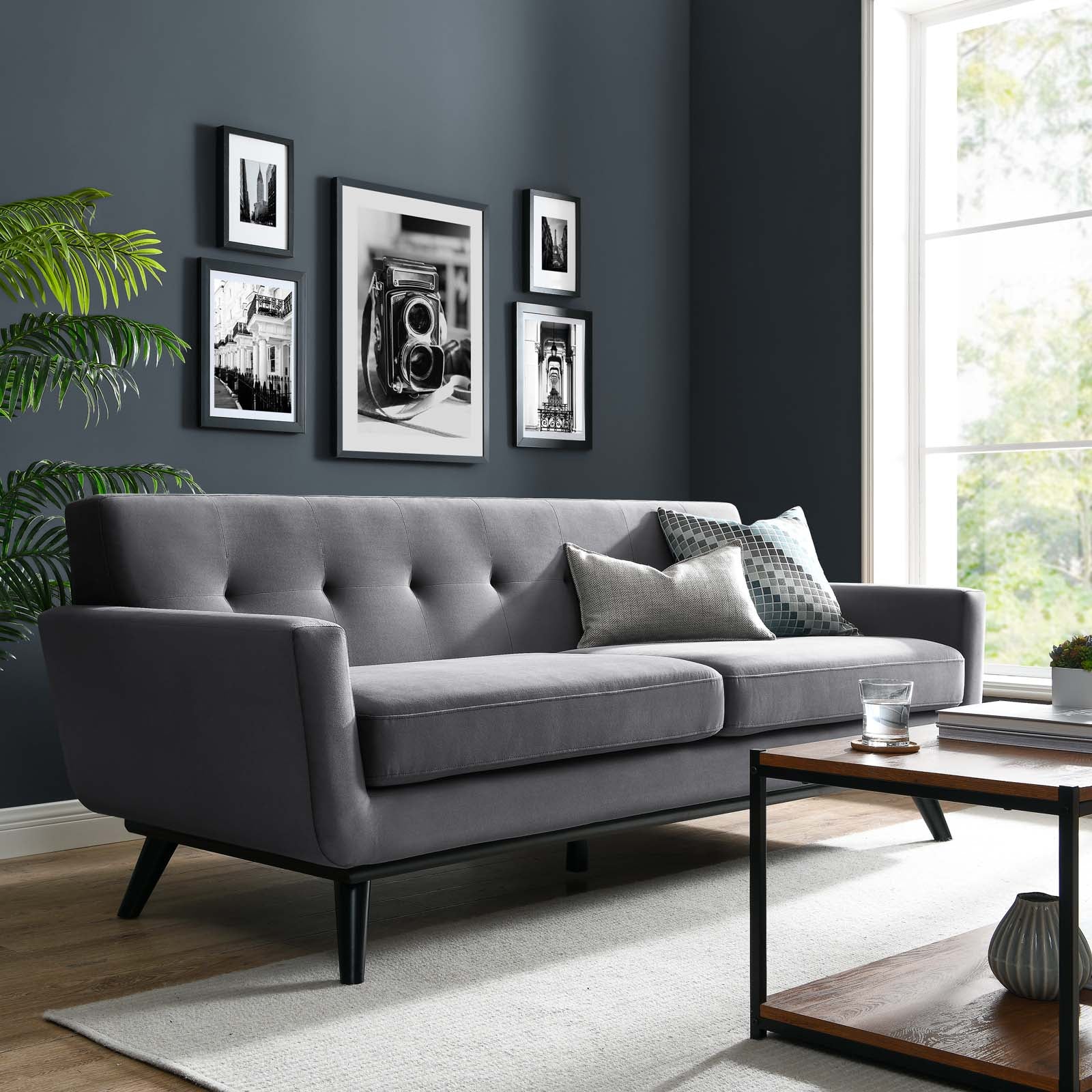 Engage Performance Velvet Sofa By Modway | Sofas | Modishstore - 24