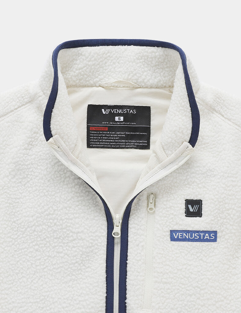 Women's Colorblock Heated Recycled Sherpa Vest 7.4V