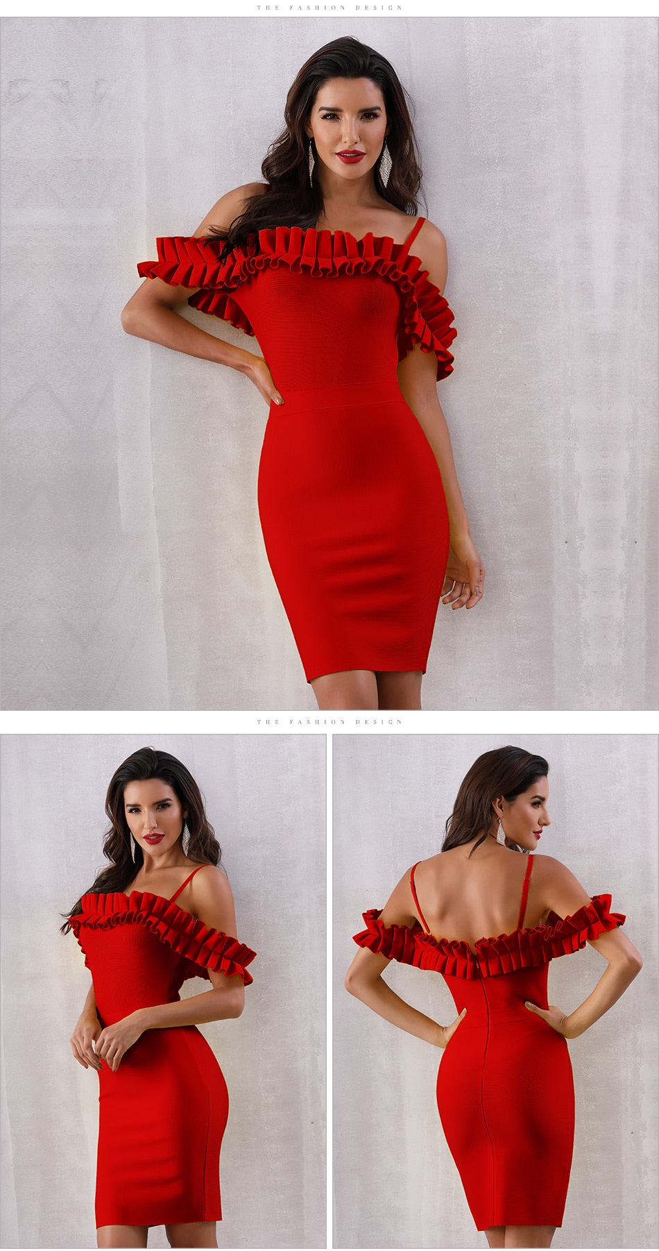 ADYCE Vestidos Verano Sexy Slash Neck Off Shoulder Ruffles Bandage Evening Party Dress - H50701