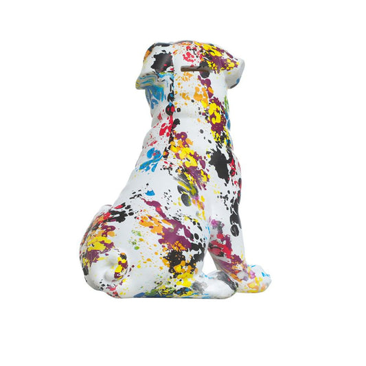 Interior Illusions Plus Paint Splash Pug Bank - 10" tall1