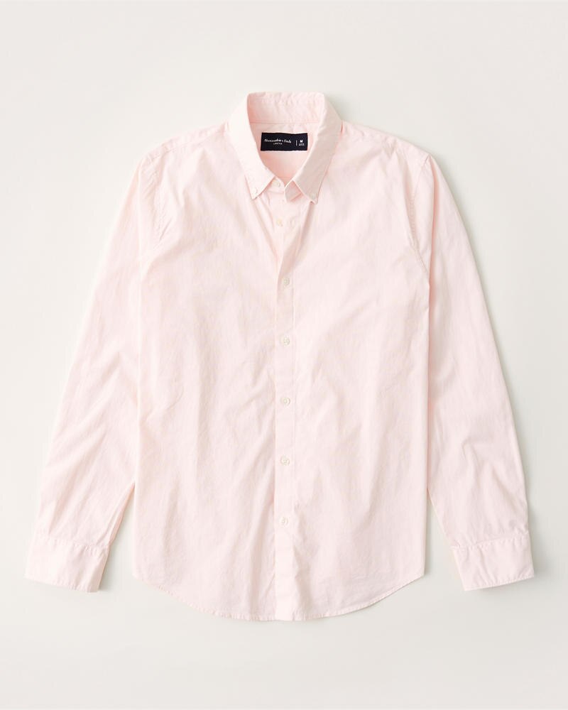 Moisture Wicking Long-Sleeve Button-Up