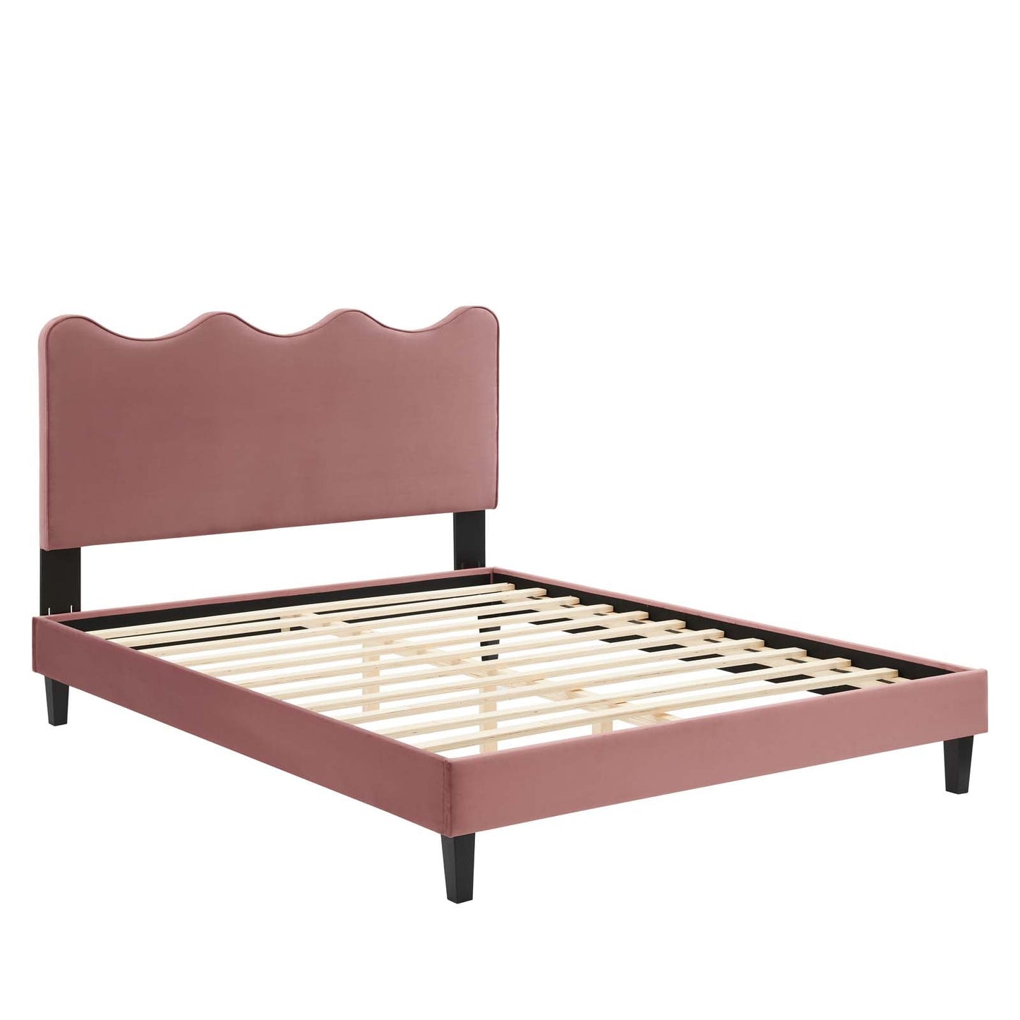 Current Performance Velvet Twin Platform Bed By Modway - MOD-6729-CHA | Beds |  Modishstore - 17