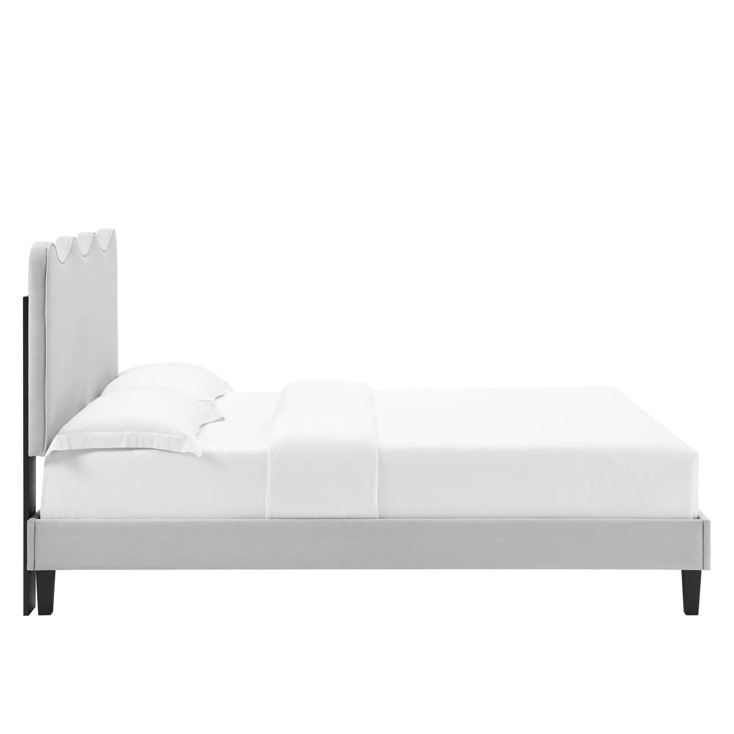 Current Performance Velvet Twin Platform Bed By Modway - MOD-6729-CHA | Beds |  Modishstore - 27