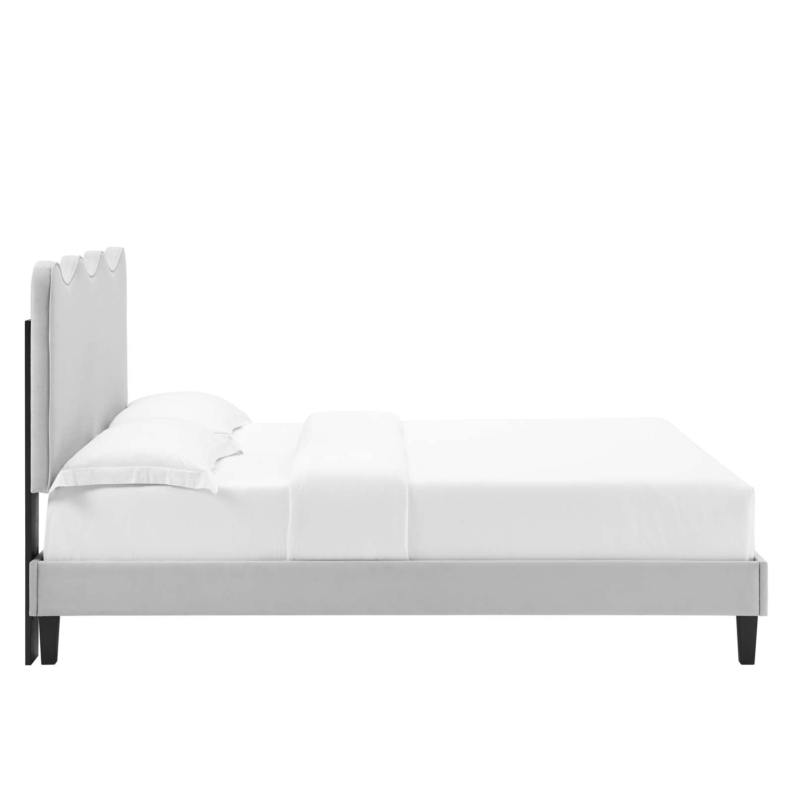 Current Performance Velvet Twin Platform Bed By Modway - MOD-6729-CHA | Beds |  Modishstore - 27
