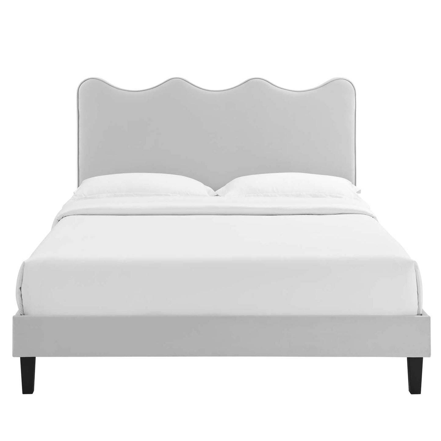 Current Performance Velvet Twin Platform Bed By Modway - MOD-6729-CHA | Beds |  Modishstore - 30