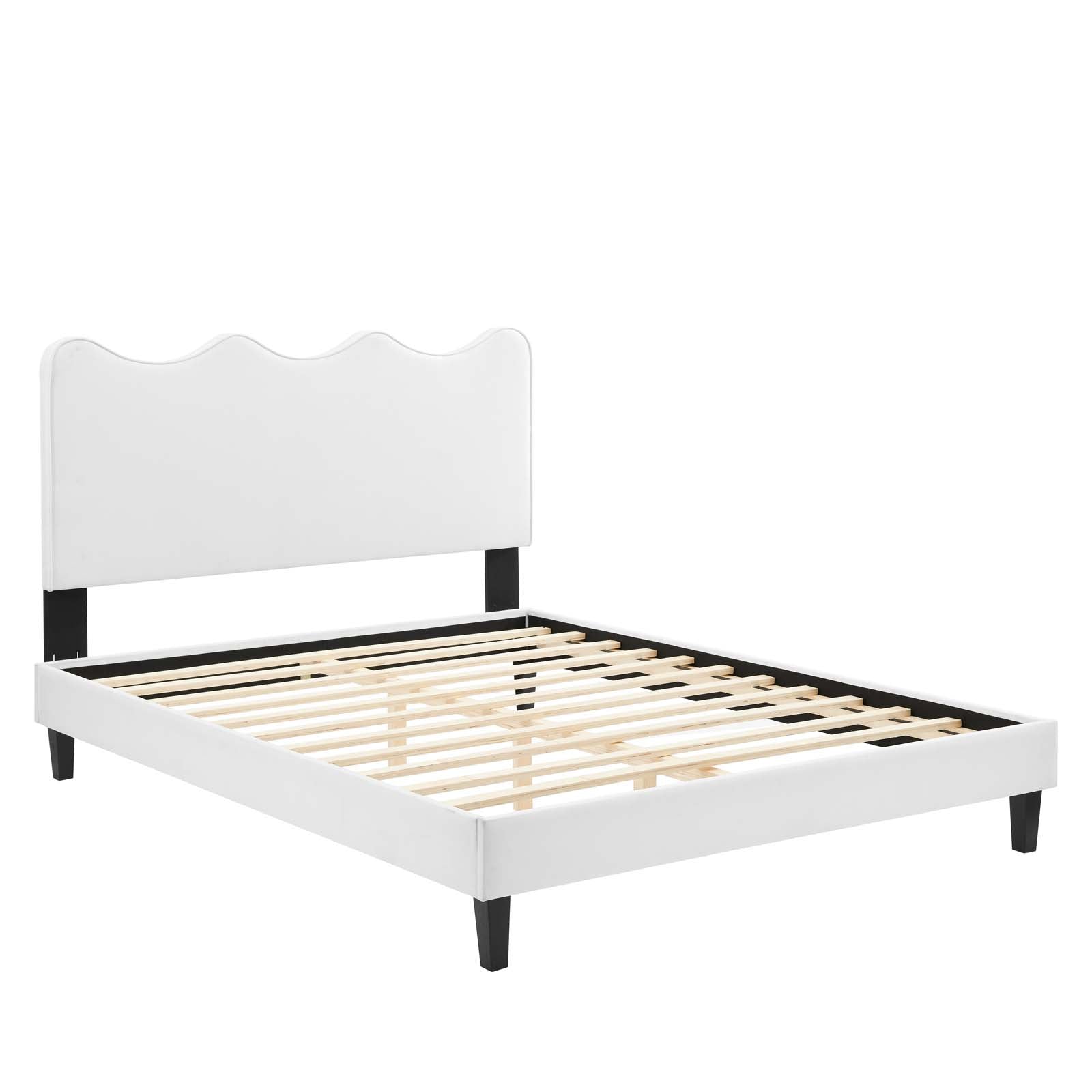Current Performance Velvet Twin Platform Bed By Modway - MOD-6729-CHA | Beds |  Modishstore - 83