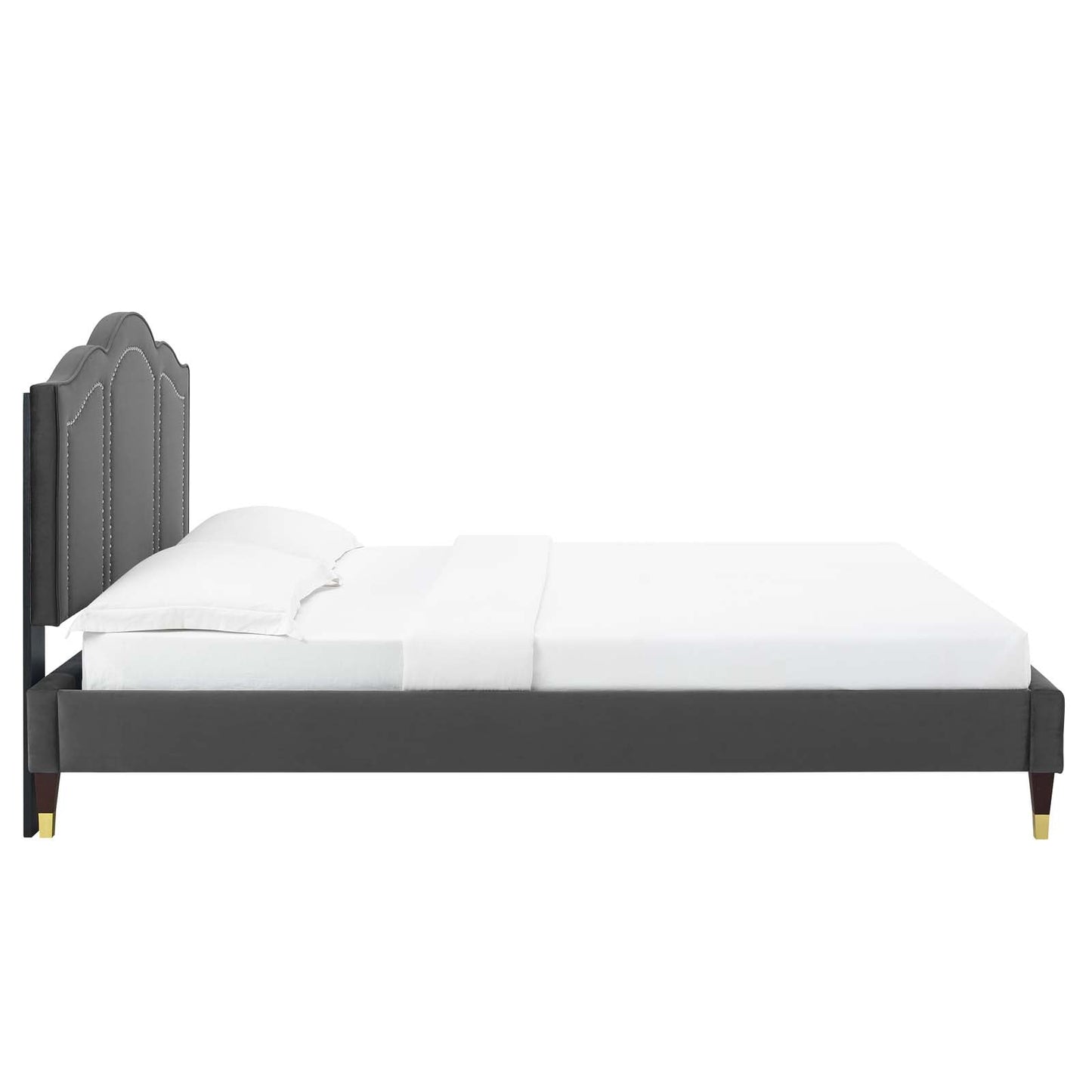 Emerson Performance Velvet King Platform Bed By Modway - MOD-6860 | Beds | Modishstore - 8