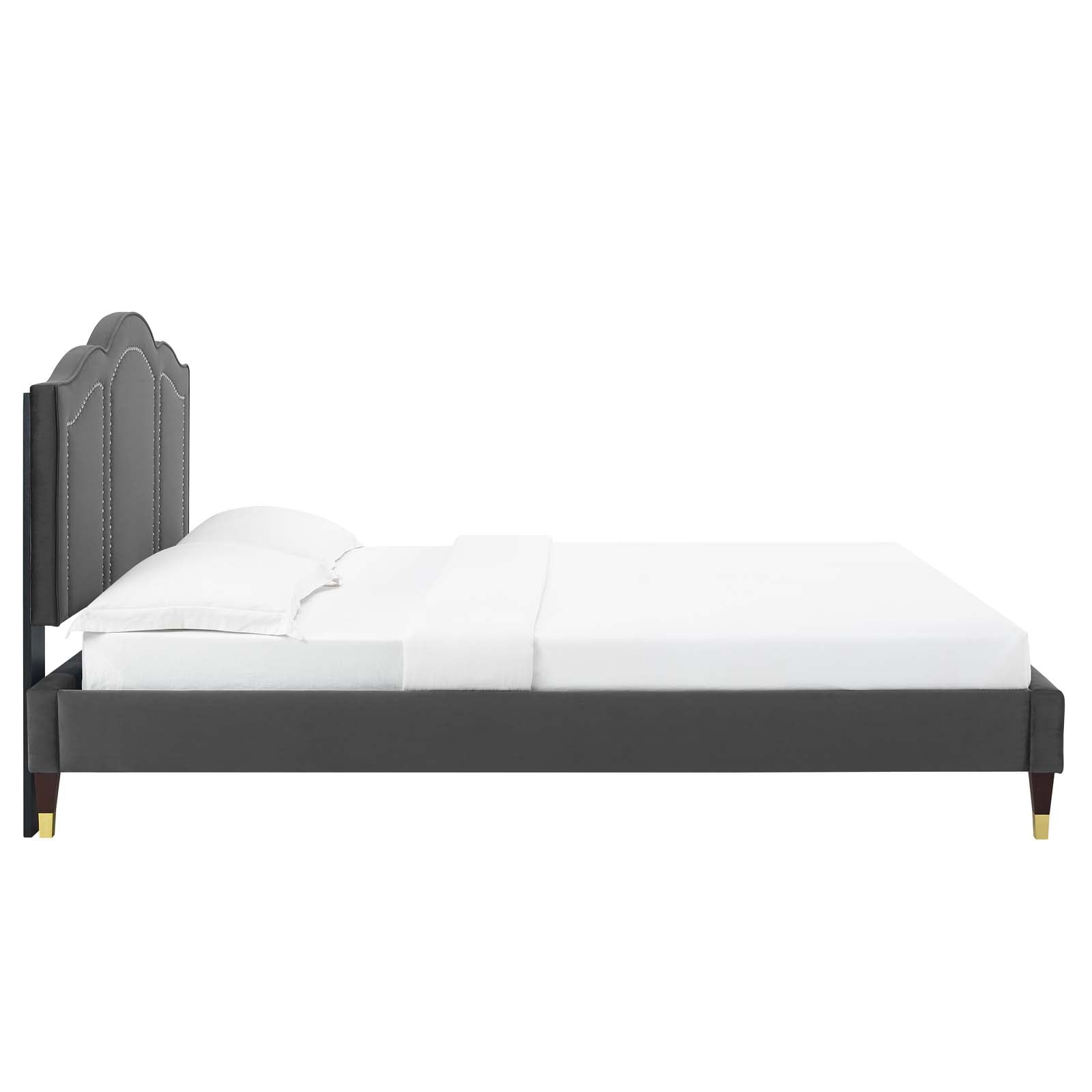 Emerson Performance Velvet King Platform Bed By Modway - MOD-6860 | Beds | Modishstore - 8
