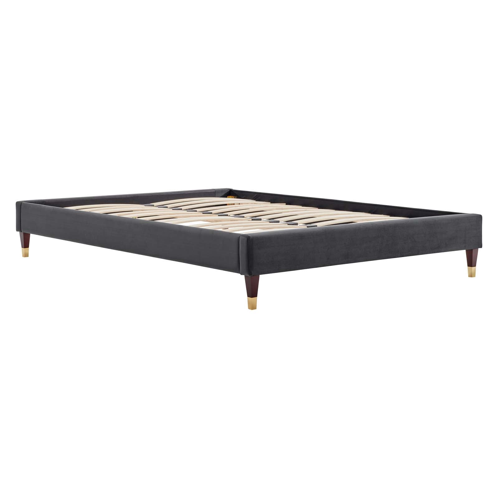 Emerson Performance Velvet King Platform Bed By Modway - MOD-6860 | Beds | Modishstore - 10