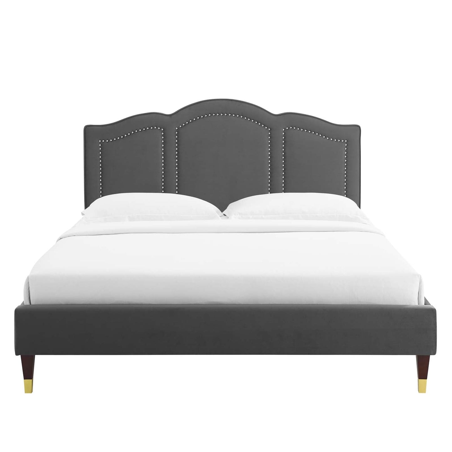 Emerson Performance Velvet King Platform Bed By Modway - MOD-6860 | Beds | Modishstore - 14