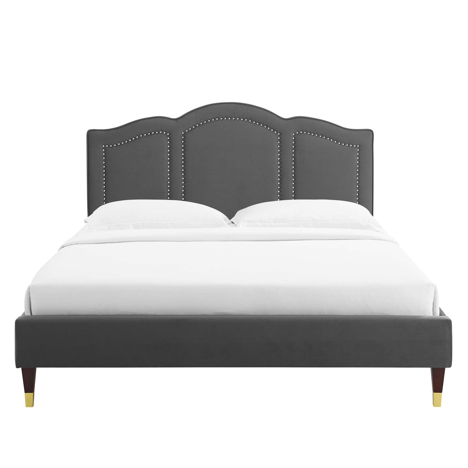Emerson Performance Velvet King Platform Bed By Modway - MOD-6860 | Beds | Modishstore - 14