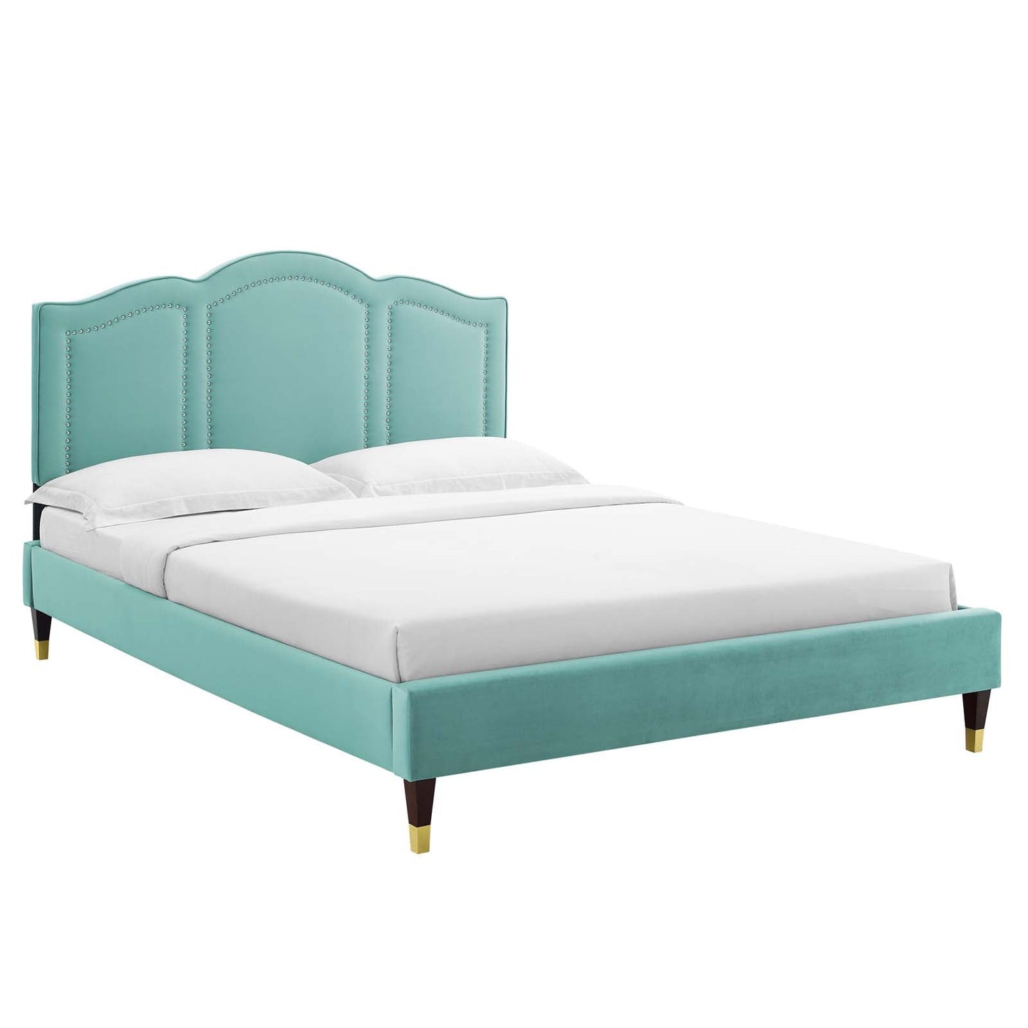 Emerson Performance Velvet King Platform Bed By Modway - MOD-6860 | Beds | Modishstore - 43