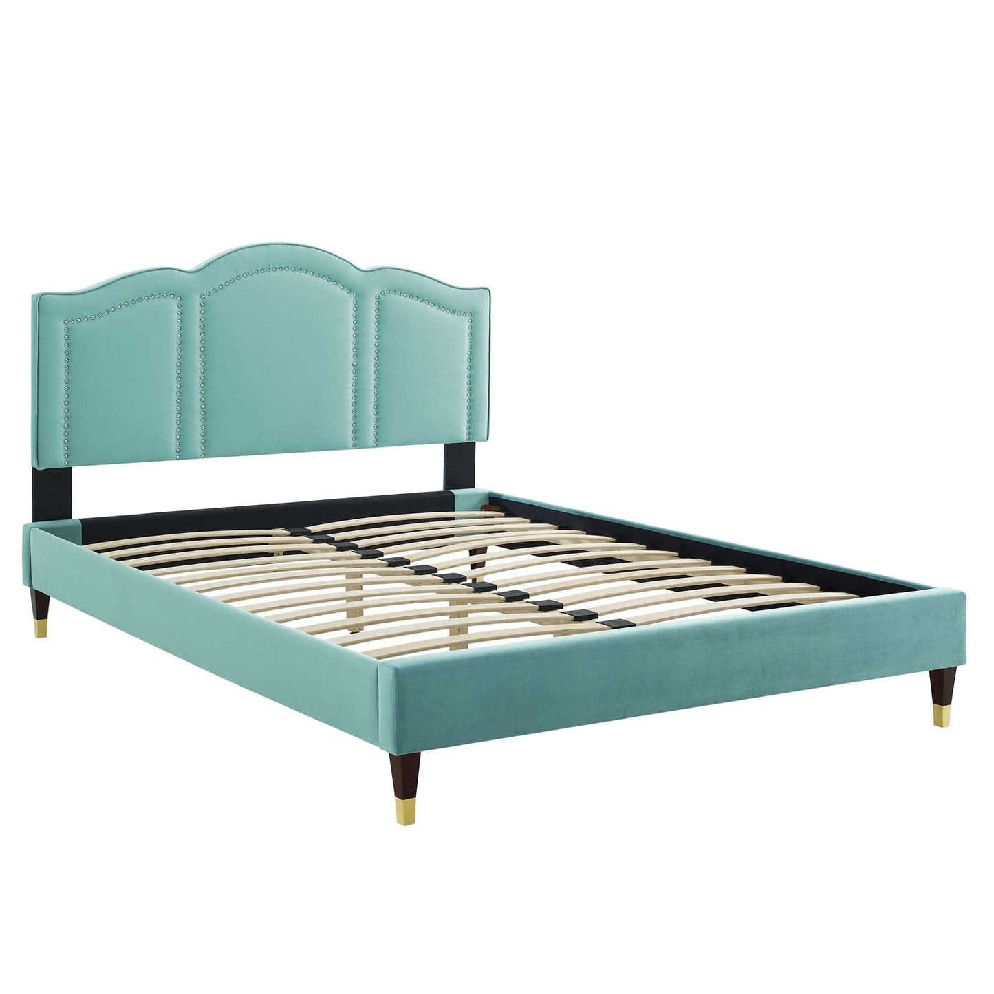 Emerson Performance Velvet King Platform Bed By Modway - MOD-6860 | Beds | Modishstore - 51