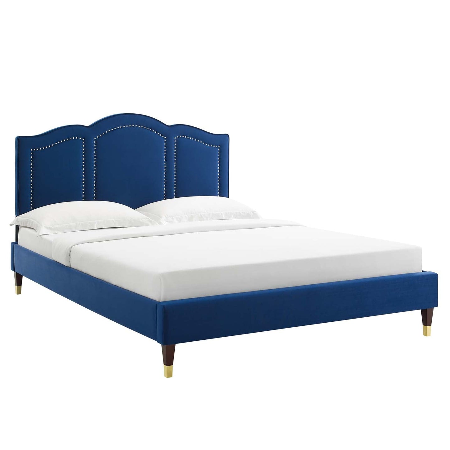 Emerson Performance Velvet King Platform Bed By Modway - MOD-6860 | Beds | Modishstore - 57