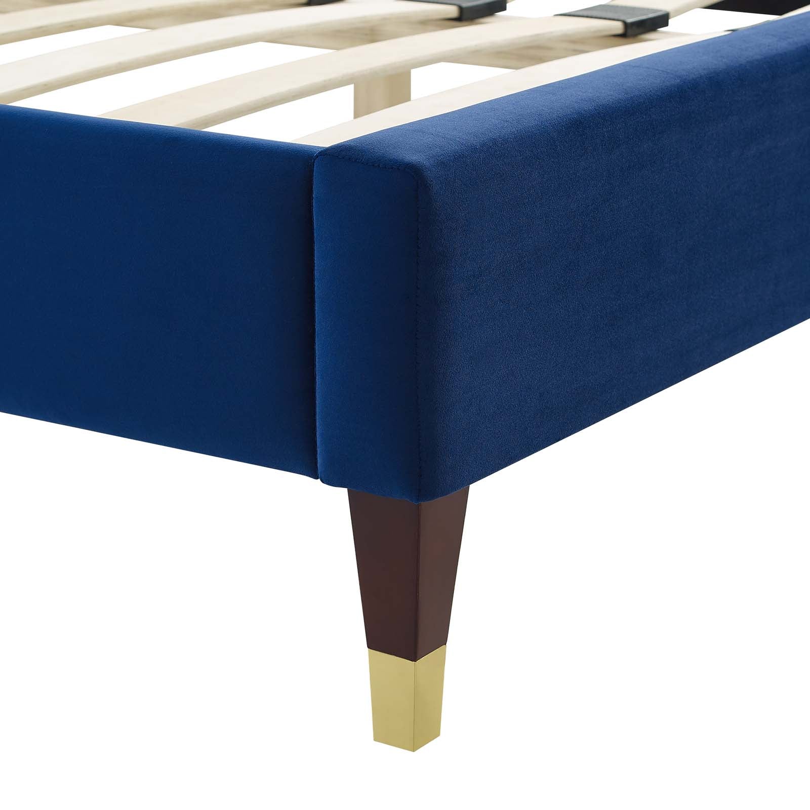 Emerson Performance Velvet King Platform Bed By Modway - MOD-6860 | Beds | Modishstore - 67