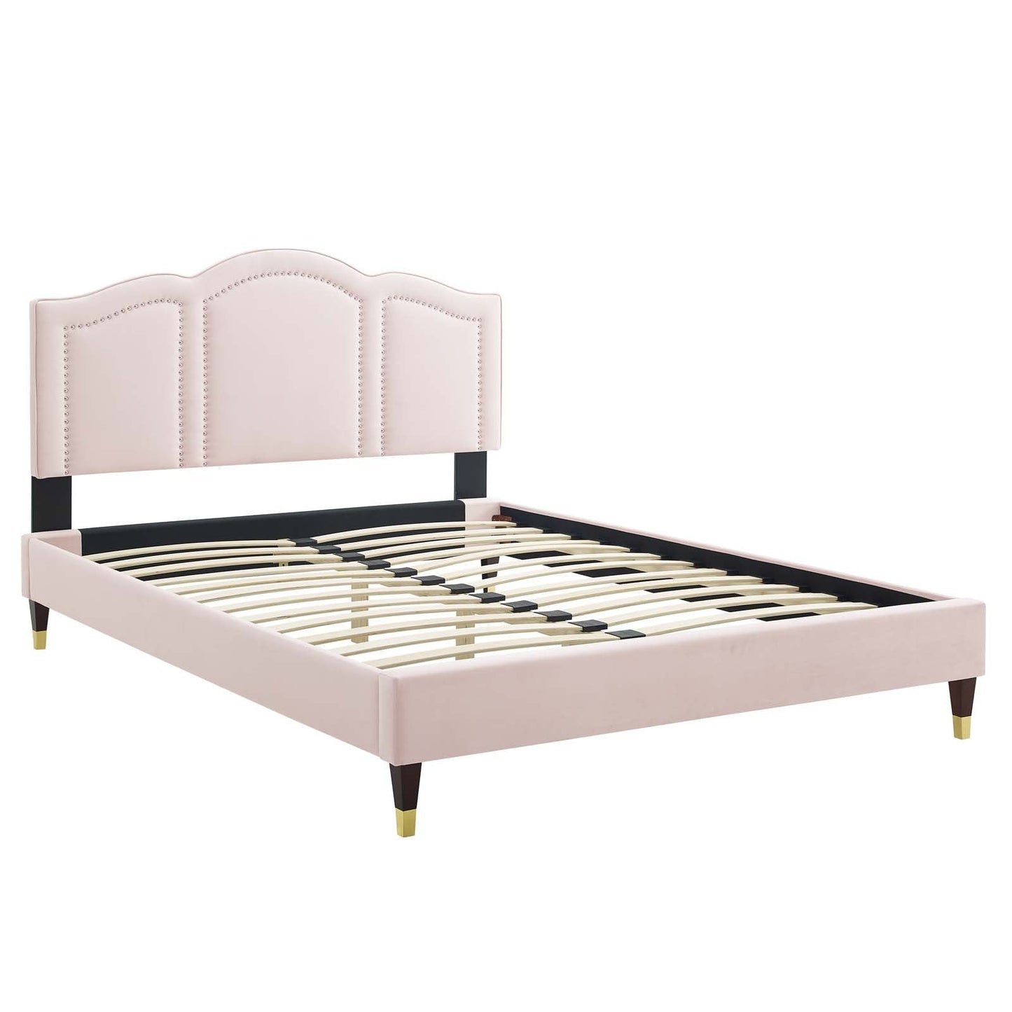 Emerson Performance Velvet King Platform Bed By Modway - MOD-6860 | Beds | Modishstore - 79