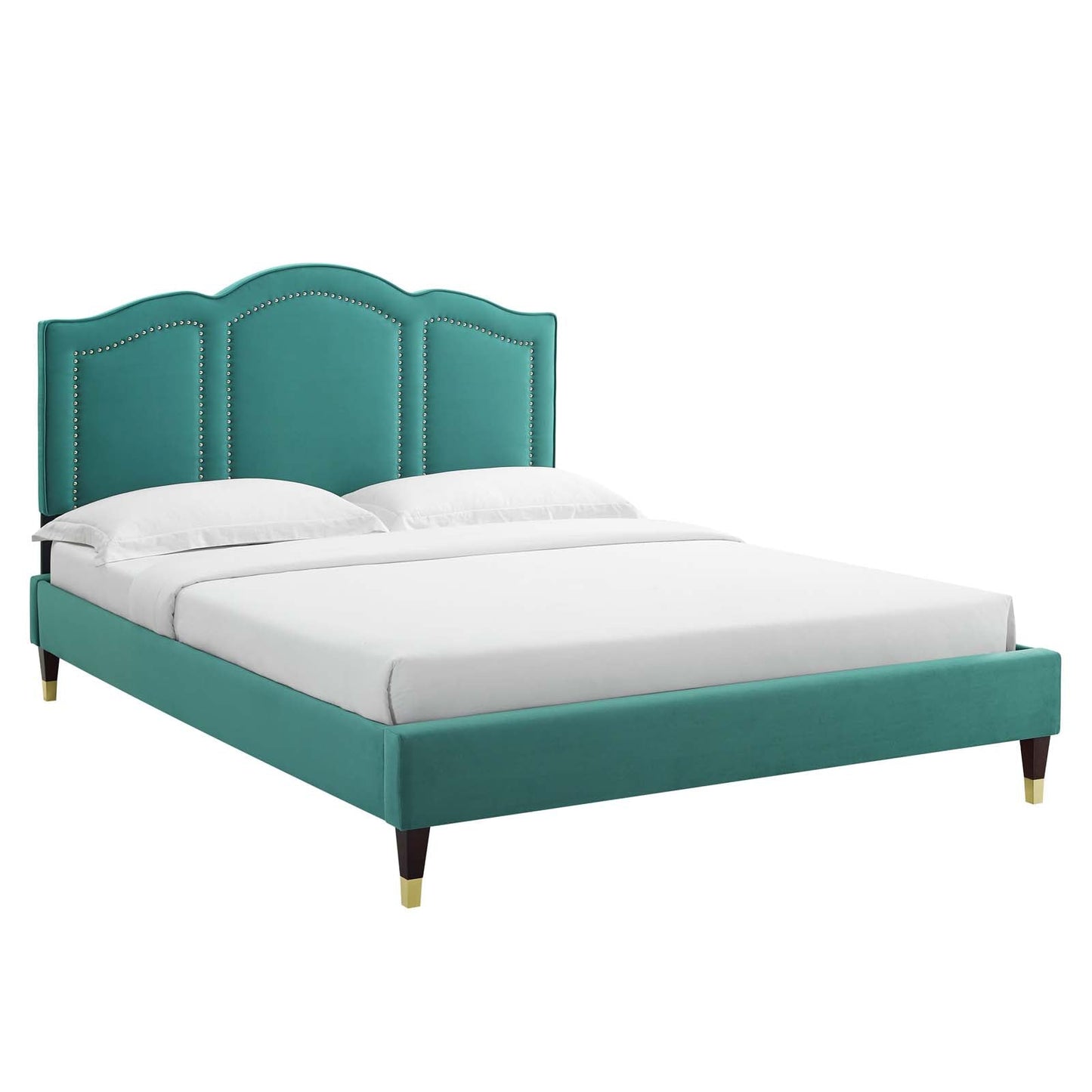 Emerson Performance Velvet King Platform Bed By Modway - MOD-6860 | Beds | Modishstore - 85