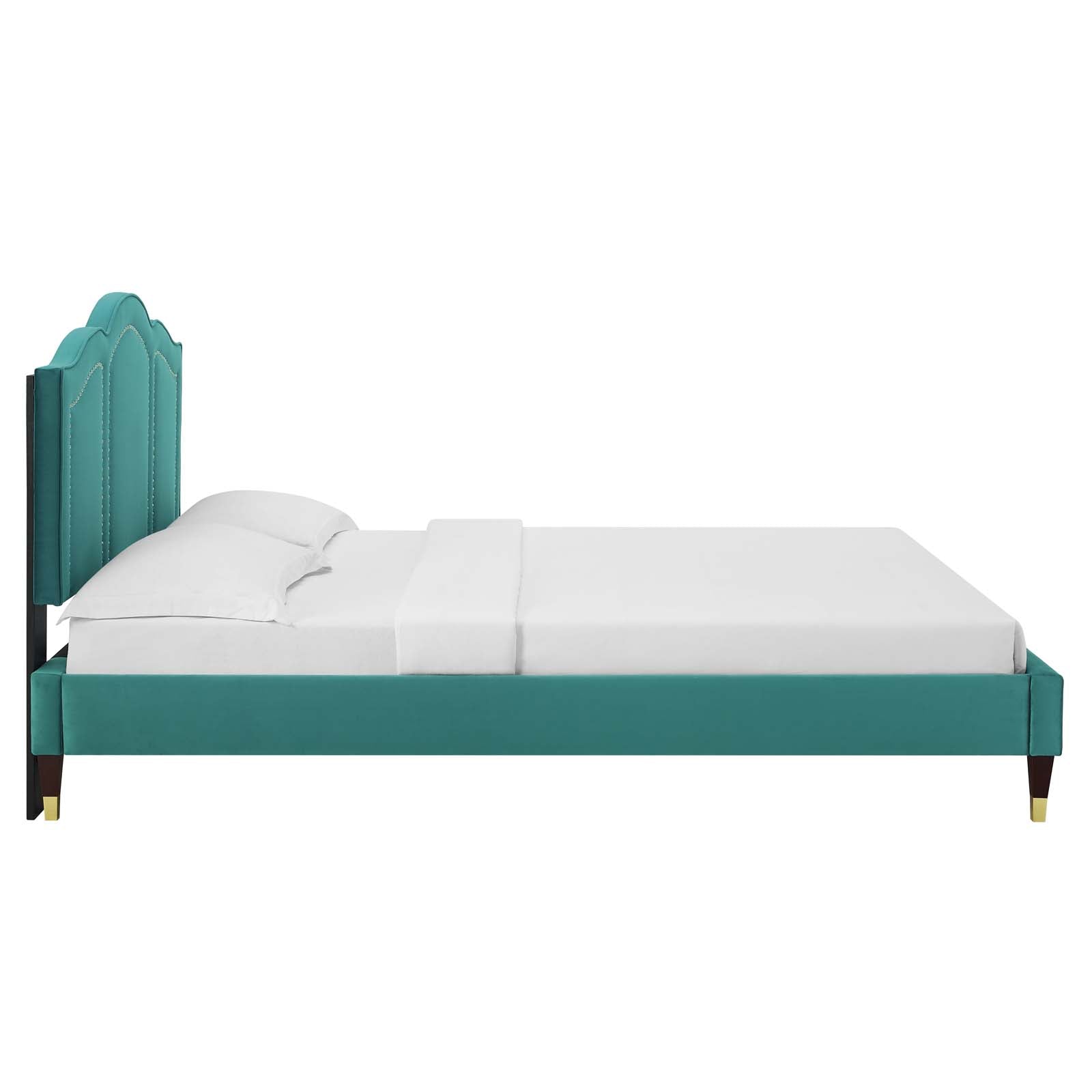 Emerson Performance Velvet King Platform Bed By Modway - MOD-6860 | Beds | Modishstore - 92