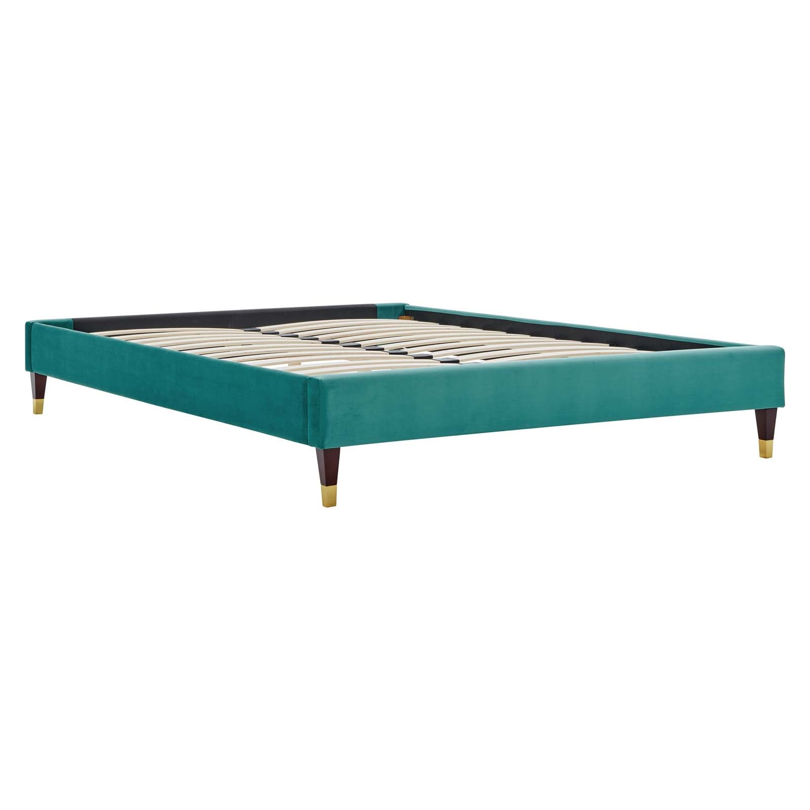 Emerson Performance Velvet King Platform Bed By Modway - MOD-6860 | Beds | Modishstore - 94