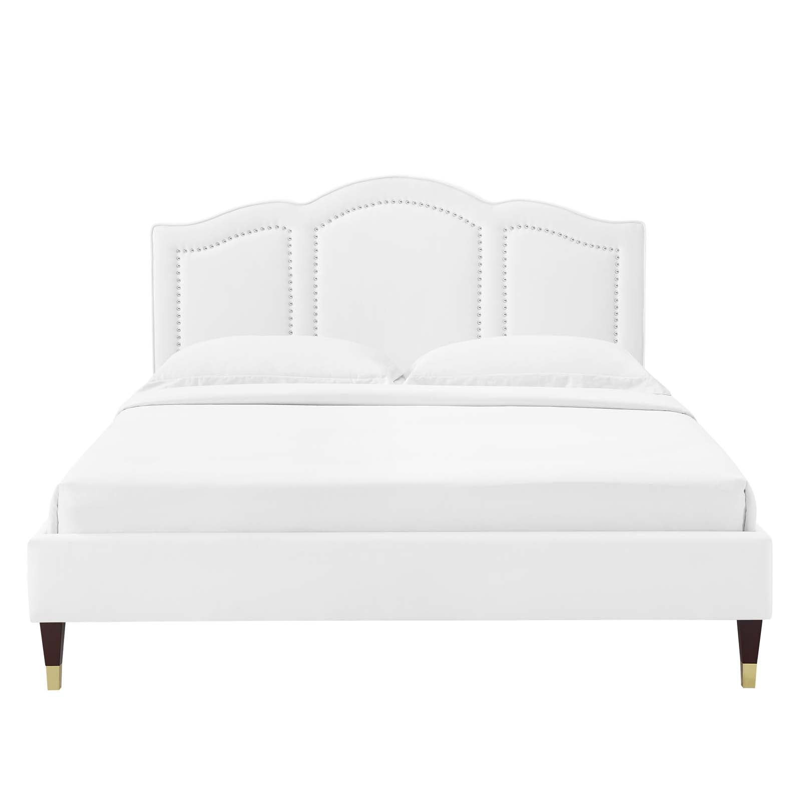 Emerson Performance Velvet King Platform Bed By Modway - MOD-6860 | Beds | Modishstore - 110