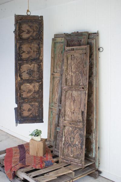 Kalalou Antique Wooden Door Panel Wall Art - Assorted Designs