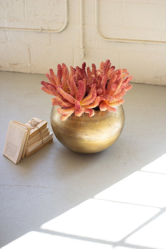 Kalalou Antique Brass Planter2